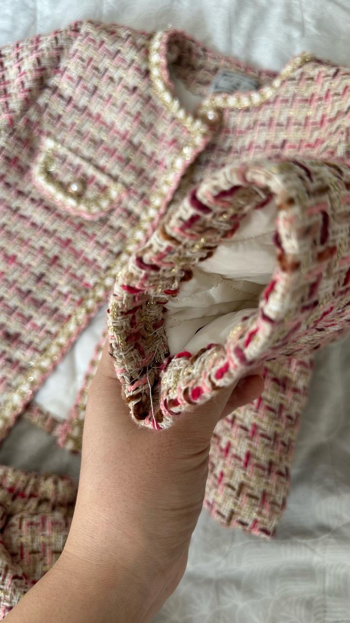 Костюм для девочки (жакет + юбка)