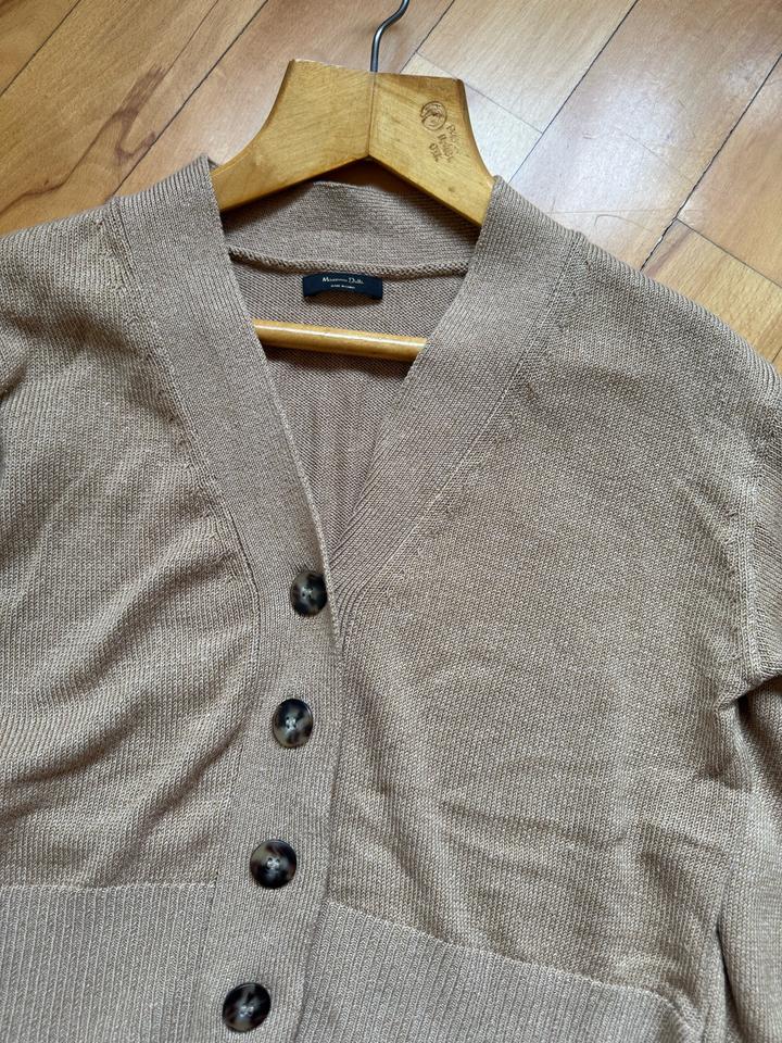Коричневый кардиган Massimo Dutti