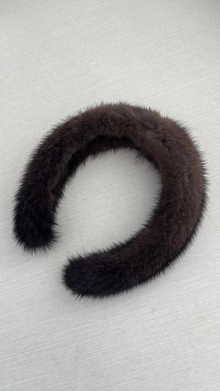 Ободок из натуральной норки