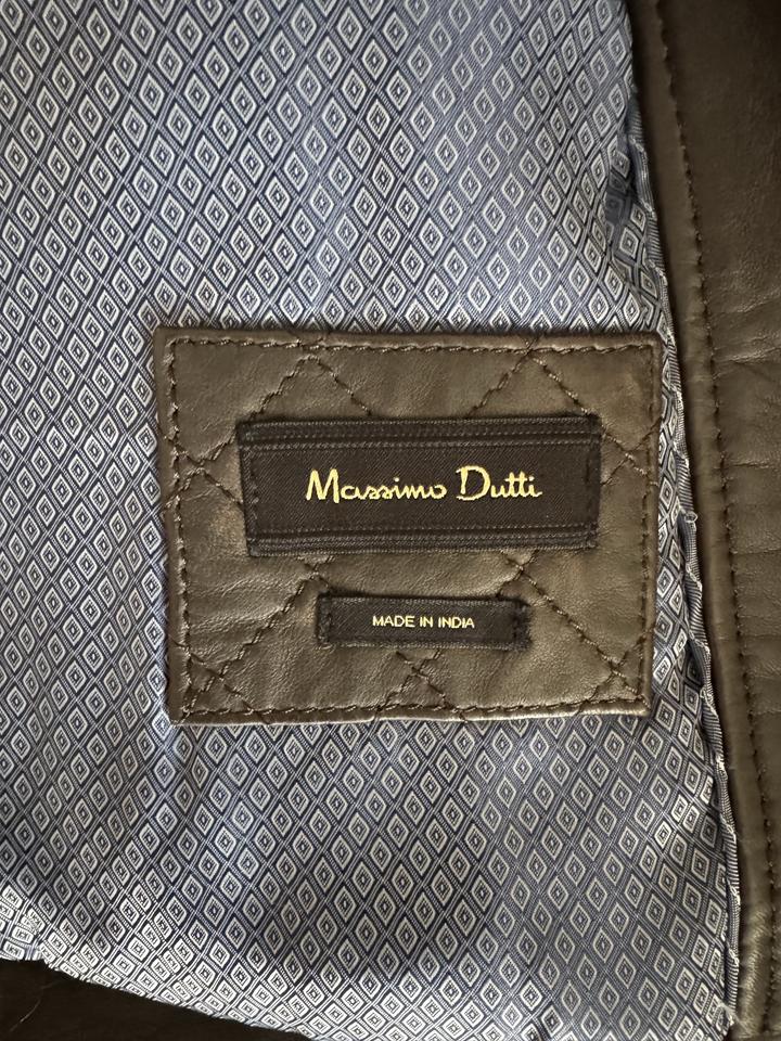 Massimo Dutti кожаная куртка