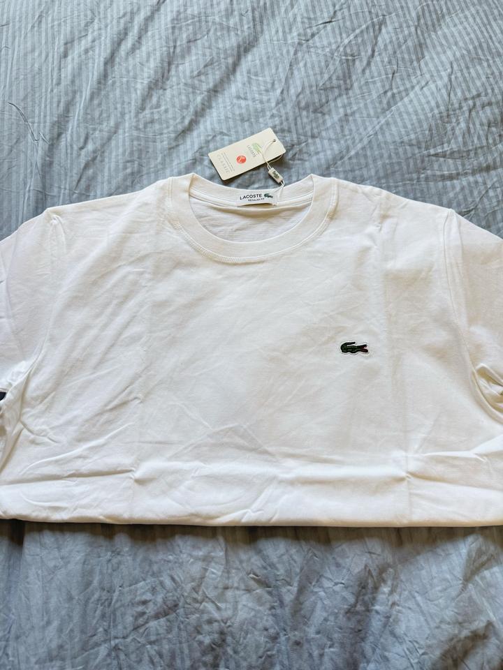 Lacoste белая футболка