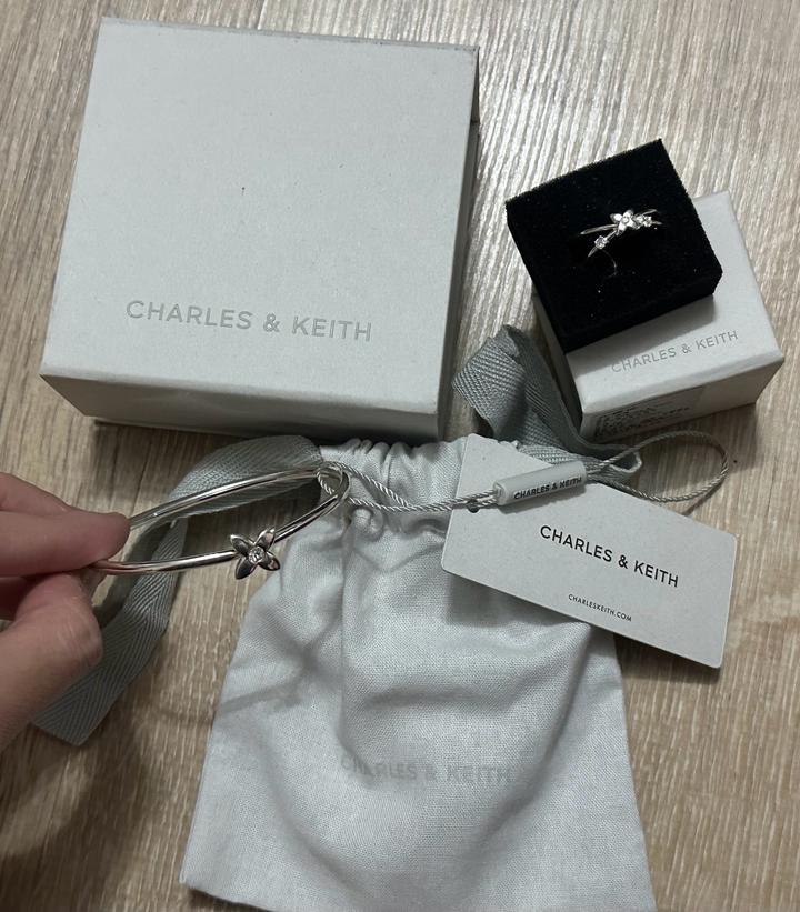 Браслет кольцо charles&keith оригинал комплект