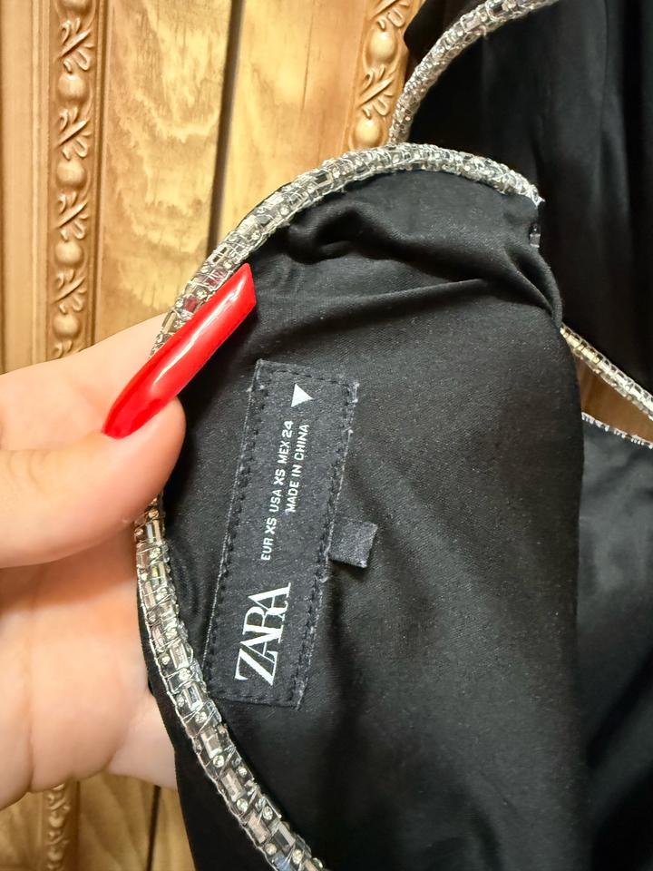 ZARA топ со стразами / вечерний топ