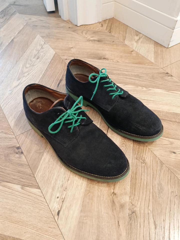 Ботинки мужские замшевые синие Aldo