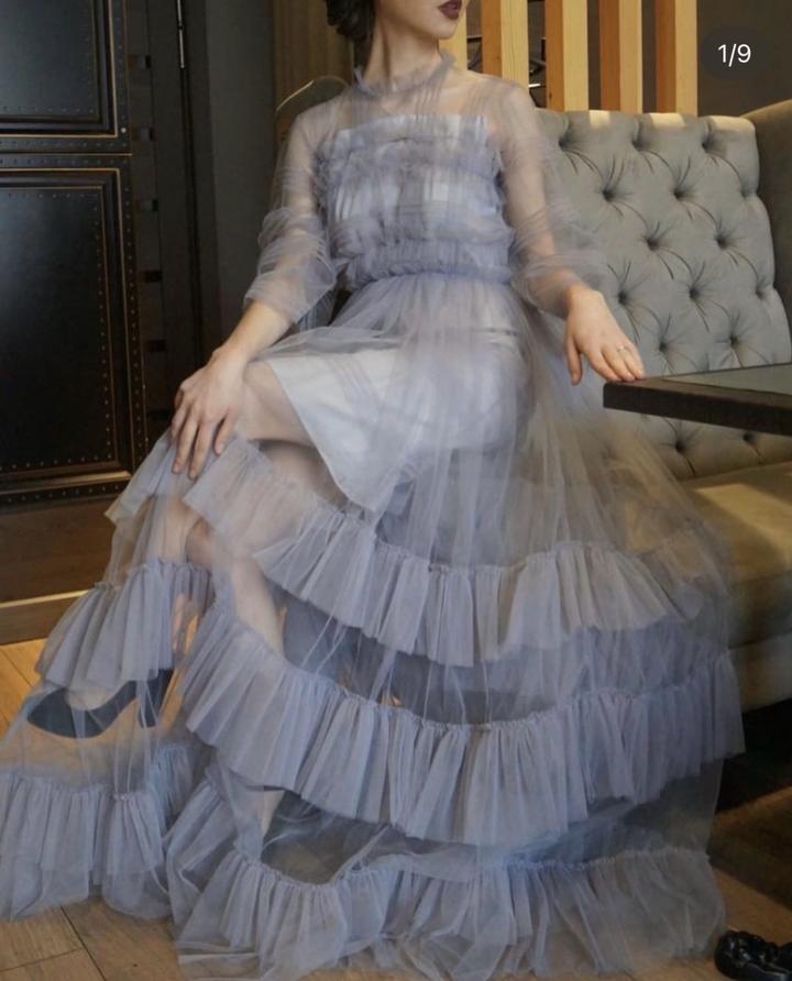 Пышное платье на выпускной узату