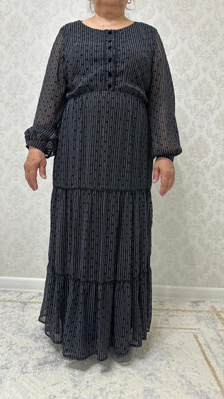 Вечернее чёрное платье