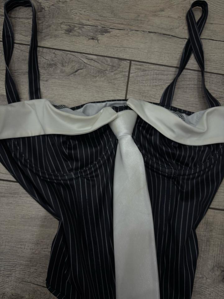 корсет в полоску