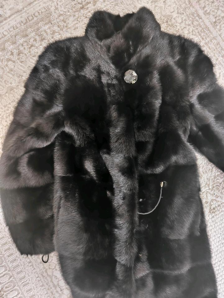 Натуральная норка черный бриллиант