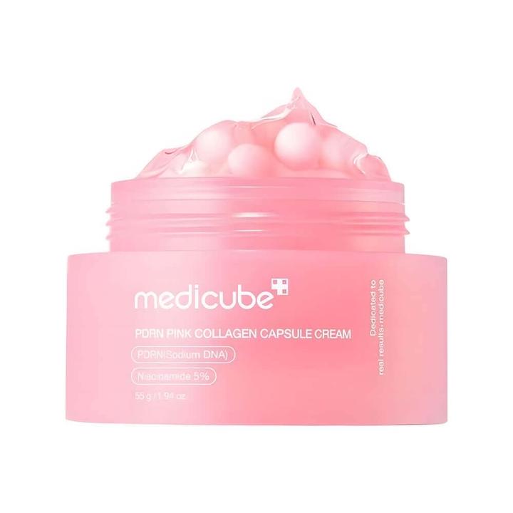 Укрепляющий капсульный крем с ПДРН и пептидами medicube PDRN Pink Collagen Capsu