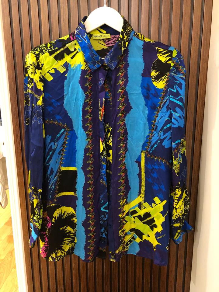 Шелковая рубашка Версаче