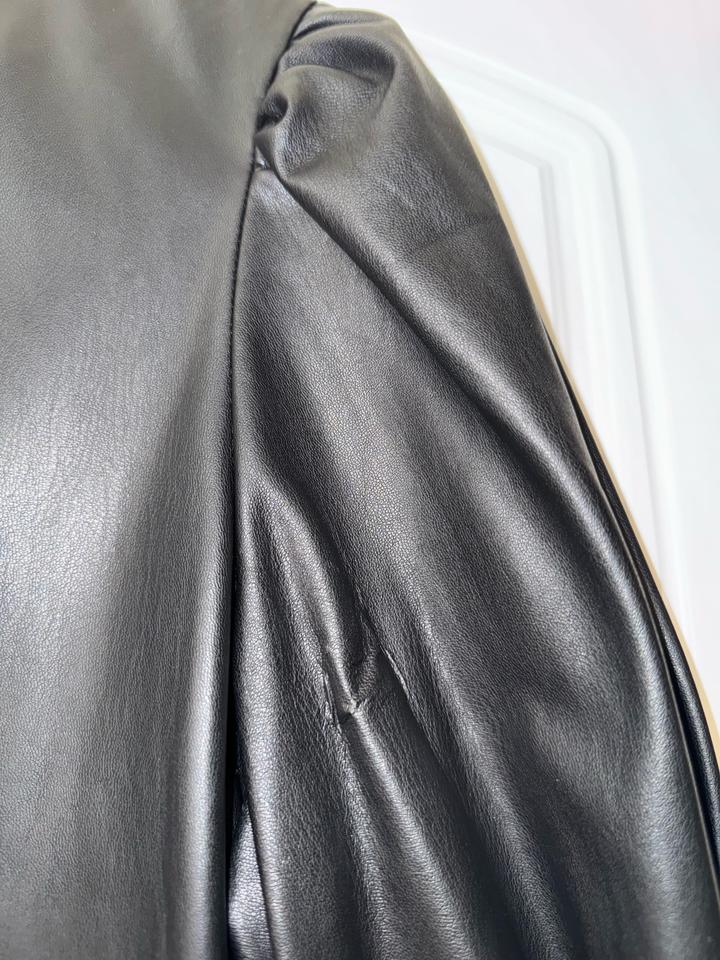 Платье кожаное