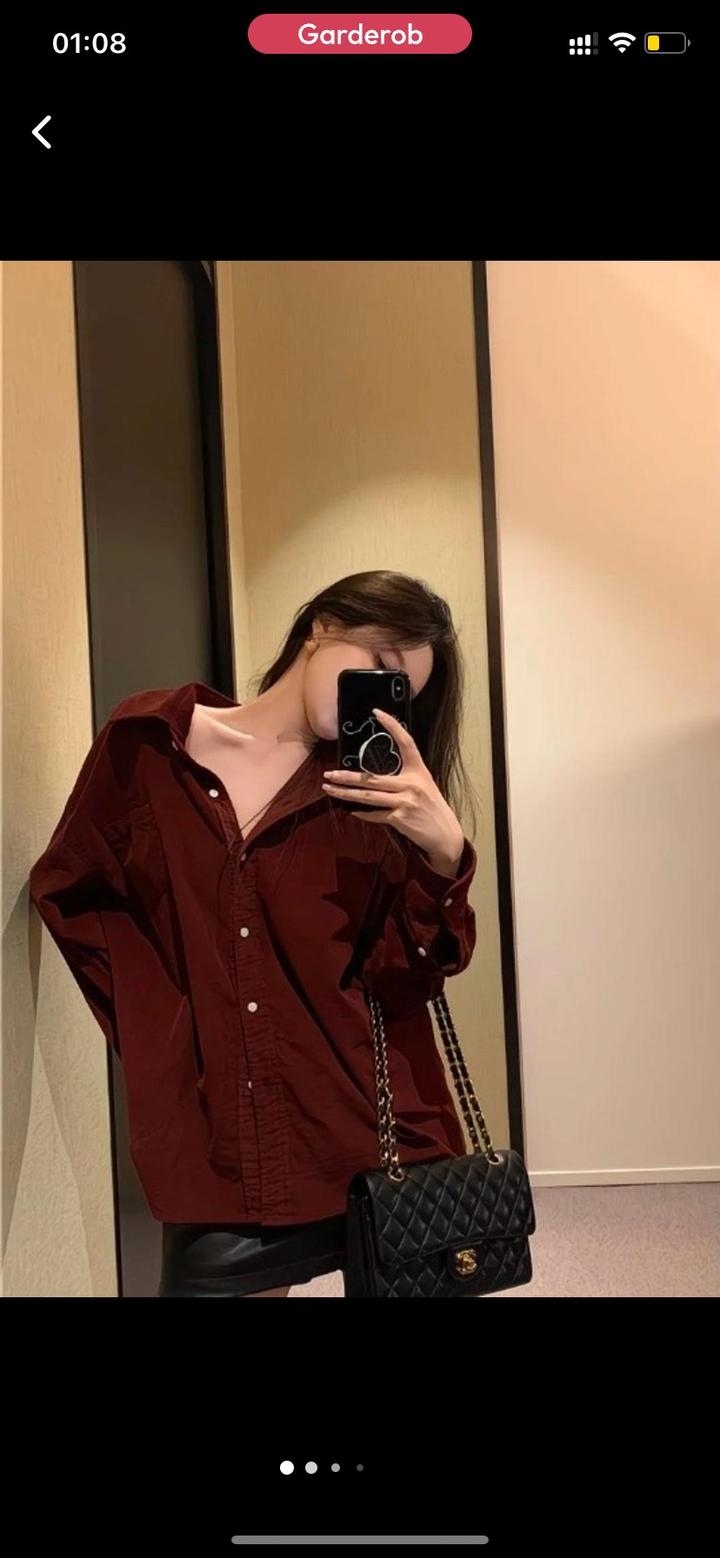 Бордовый блузка