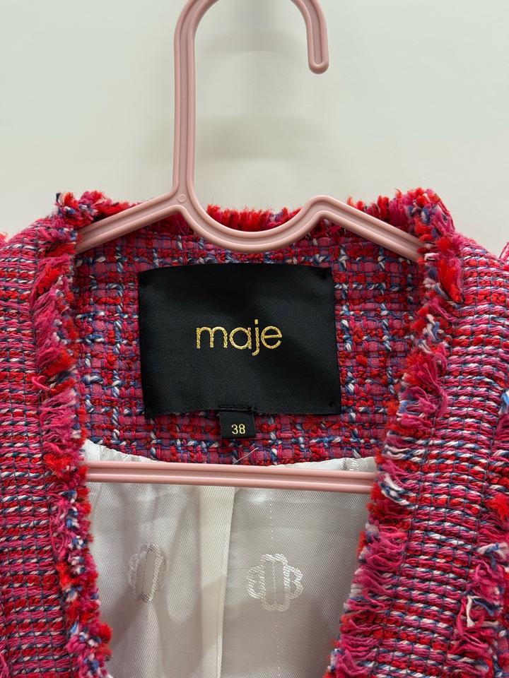 женский укороченный твидовый жакет от французского бренда Maje