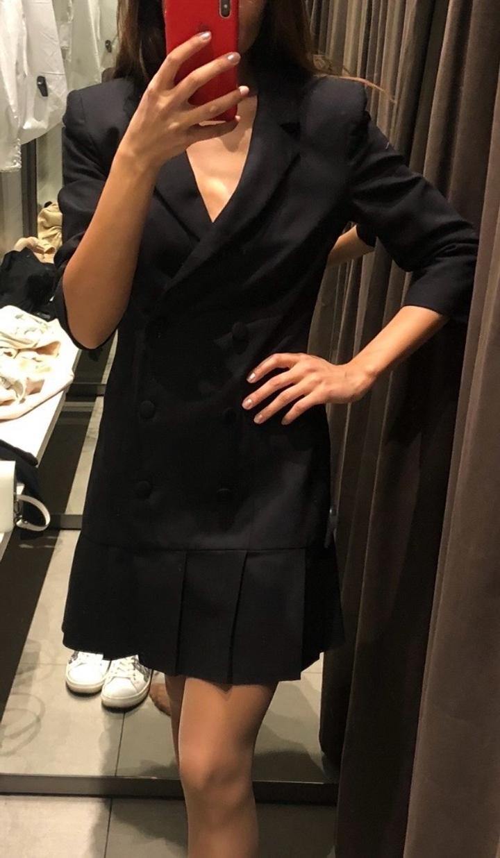 Черное платье-пиджак, Zara