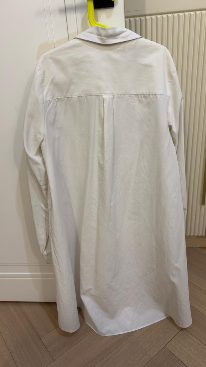 Рубашка белая удлиненная