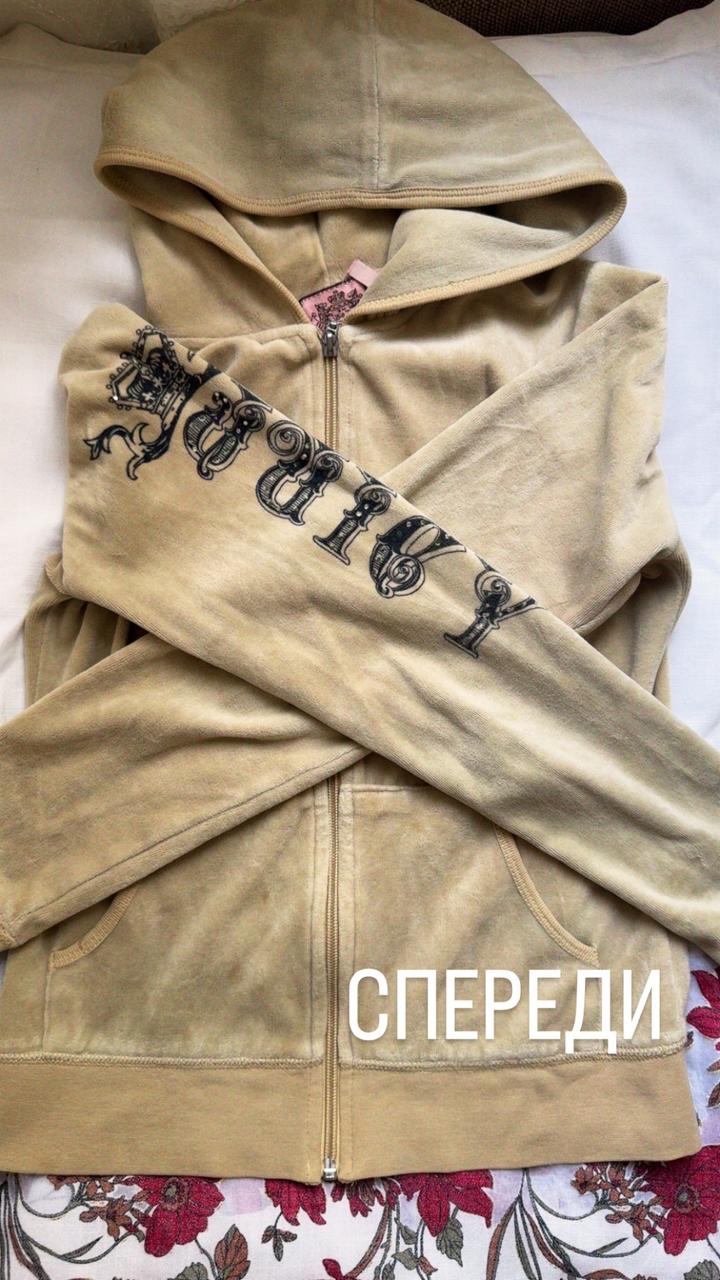 Кофейная кофта Juicy Couture на замке