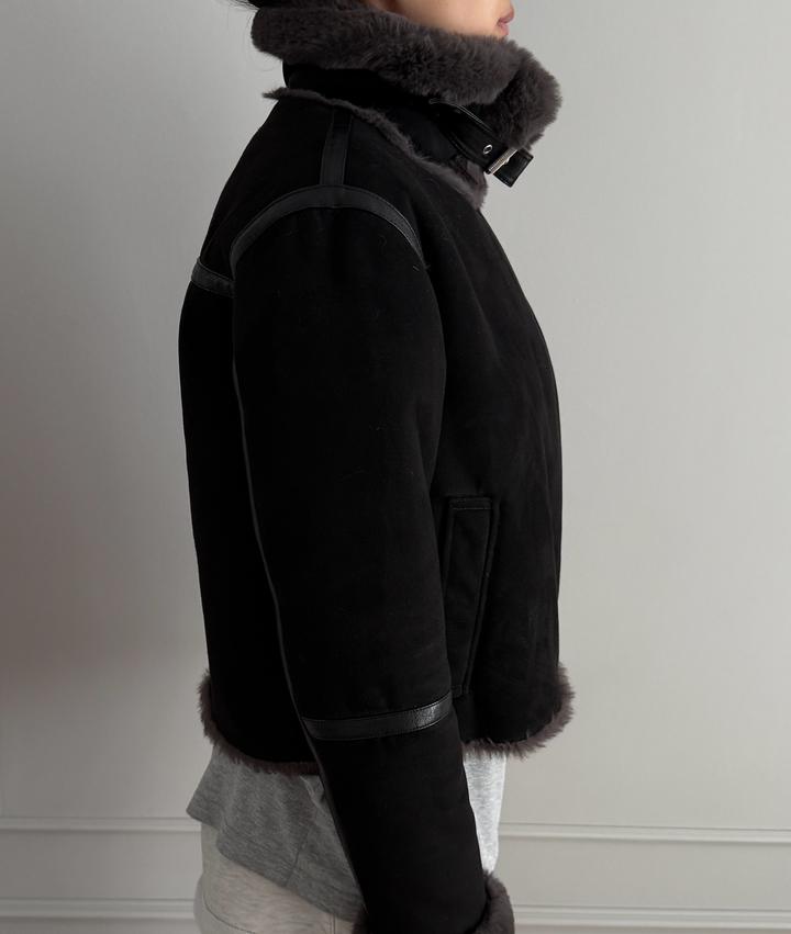 Короткая дубленка ZARA