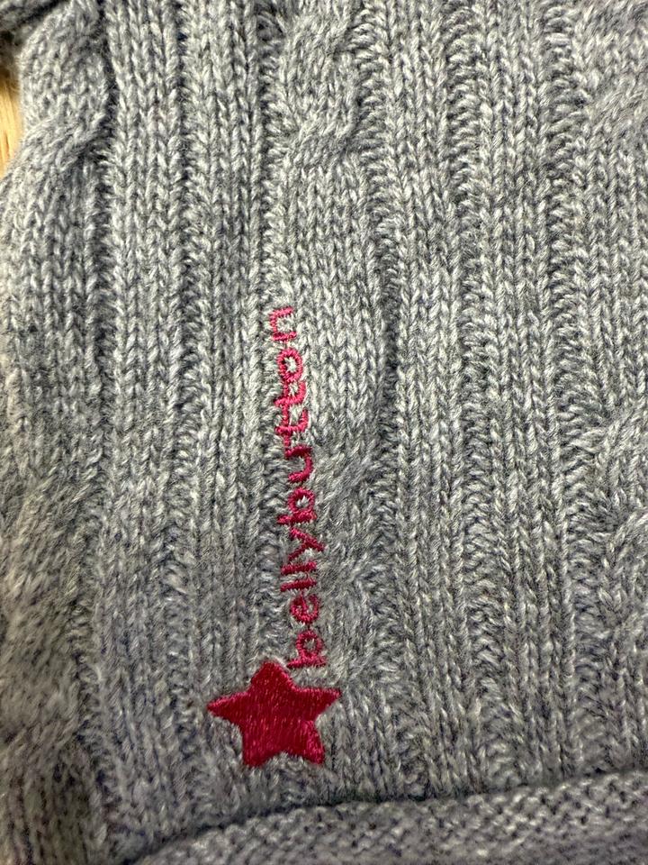 Серый шерстяной / кашемировый кардиган для девочки из бренда Belly button