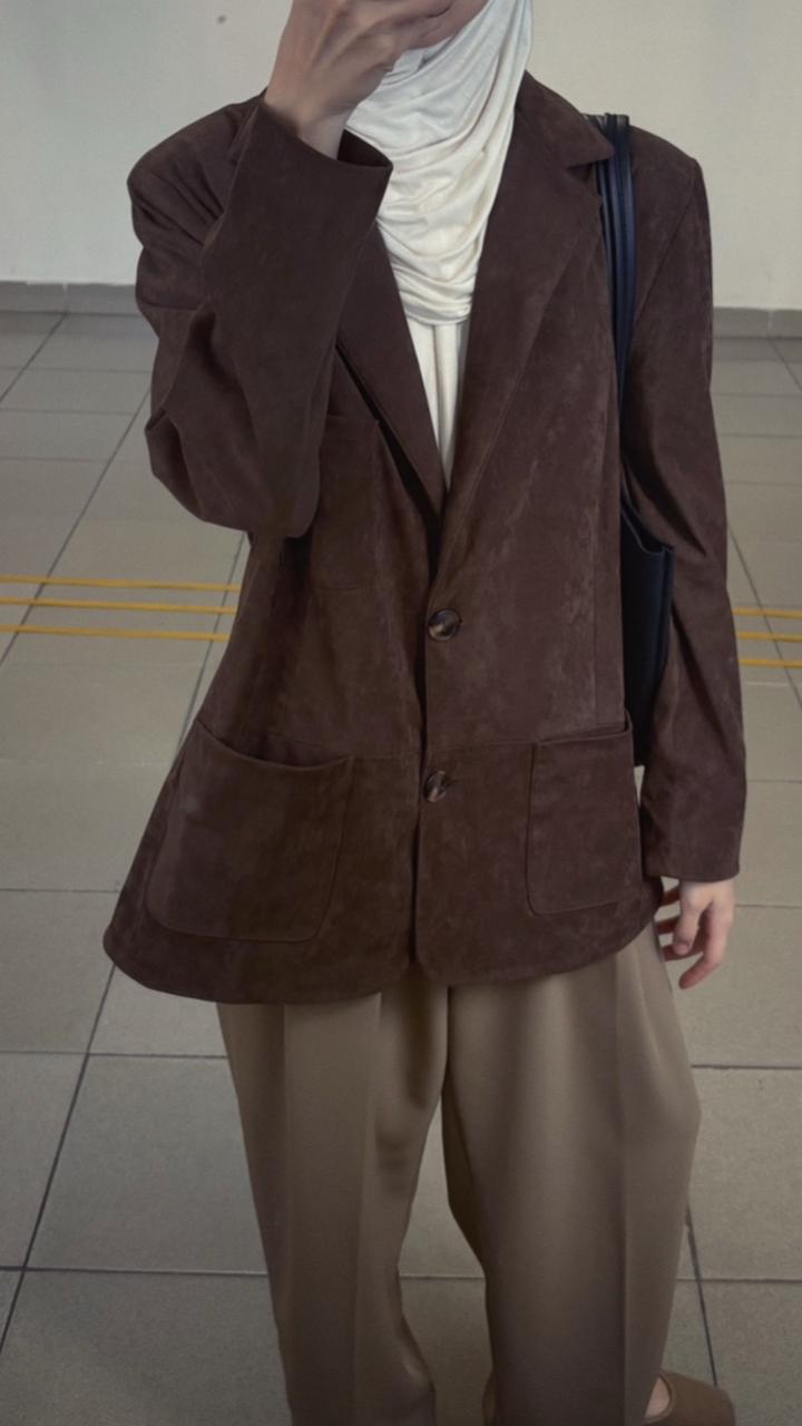 замшевый пиджак