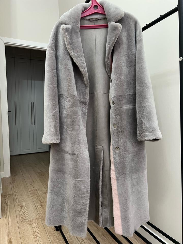 Меховое пальто двустороннее