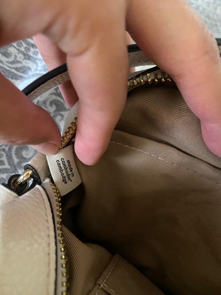 Белая сумка coach
