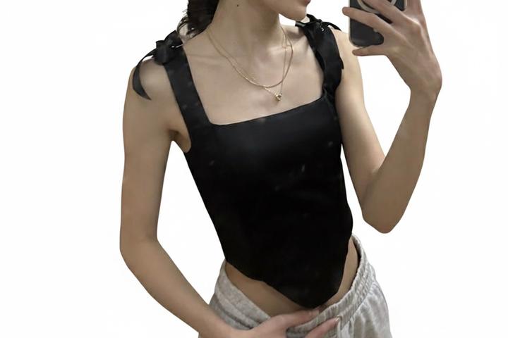 Черный корсет