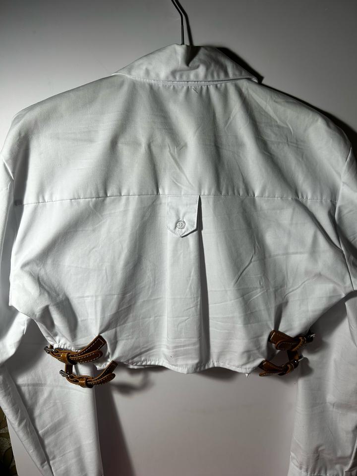 рубашка белая zara