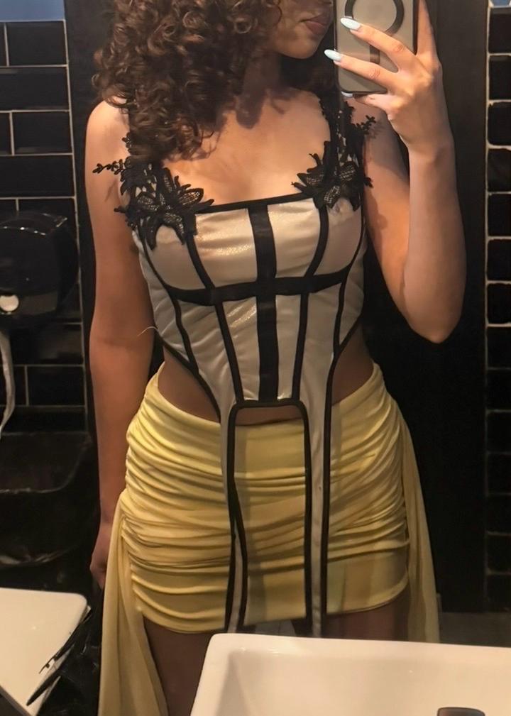 Топ черно серый