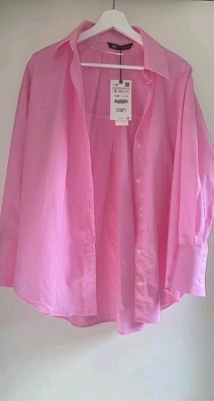 Розовая рубашка ZARA