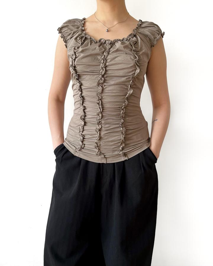 текстурная майка anna nicola