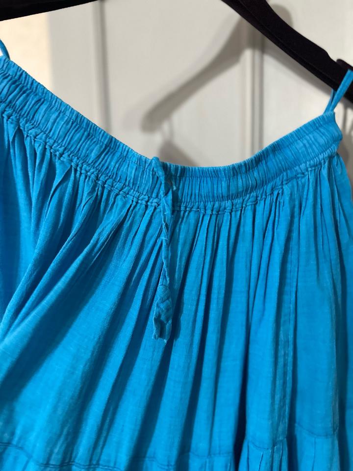 ✨ Лёгкая воздушная юбка в насыщенном голубом оттенке