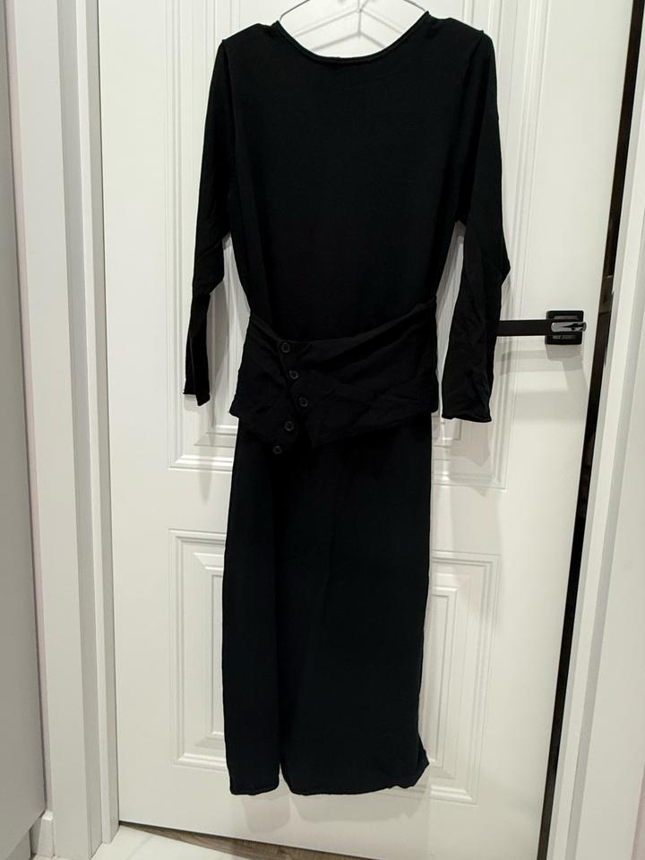 Черное трикотажное платье Zara