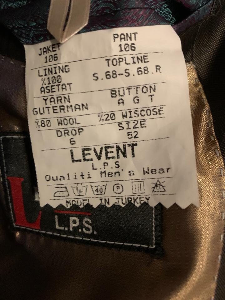 Италия новый мужской костюм 52-L на средний и высокий рост