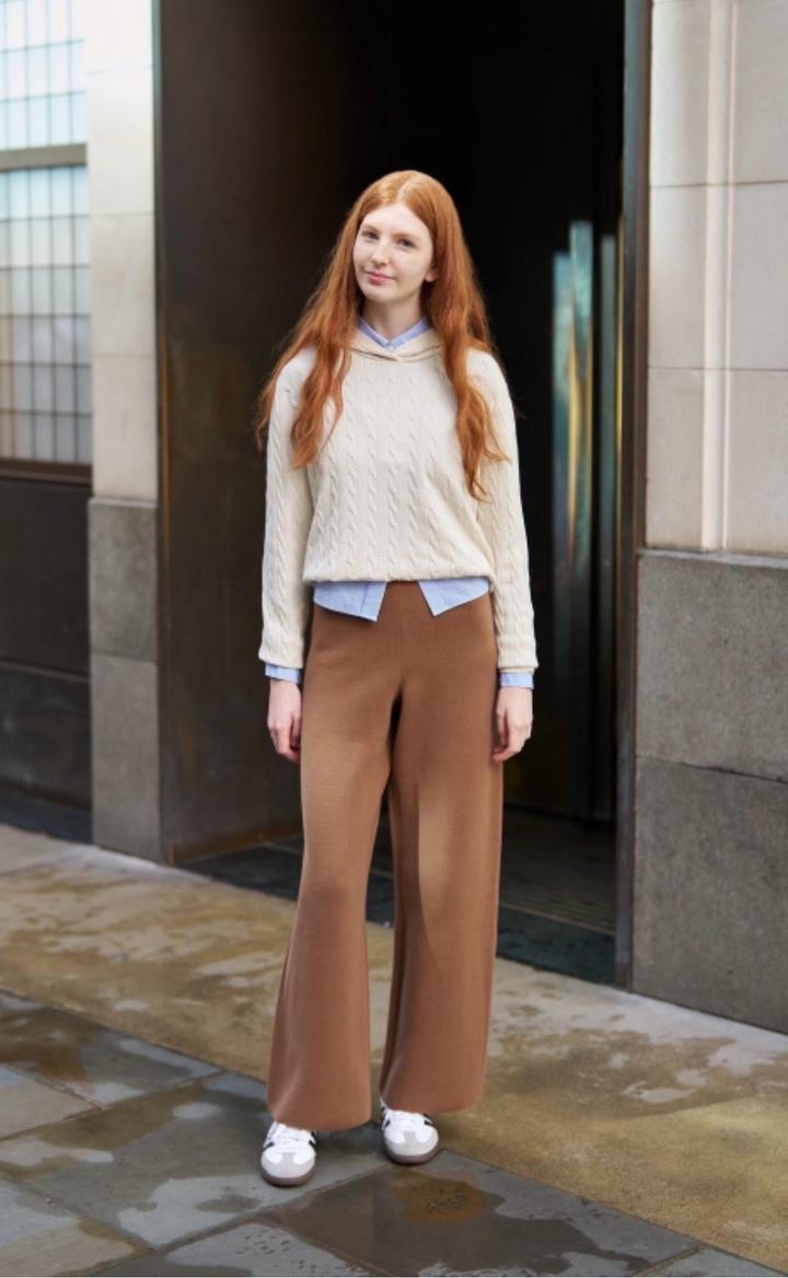 Брюки Uniqlo с трикотажа MilanoРазмер хс