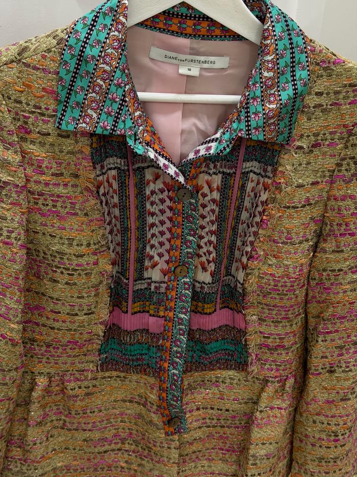 Твидовый жакет Diane von Furstenberg