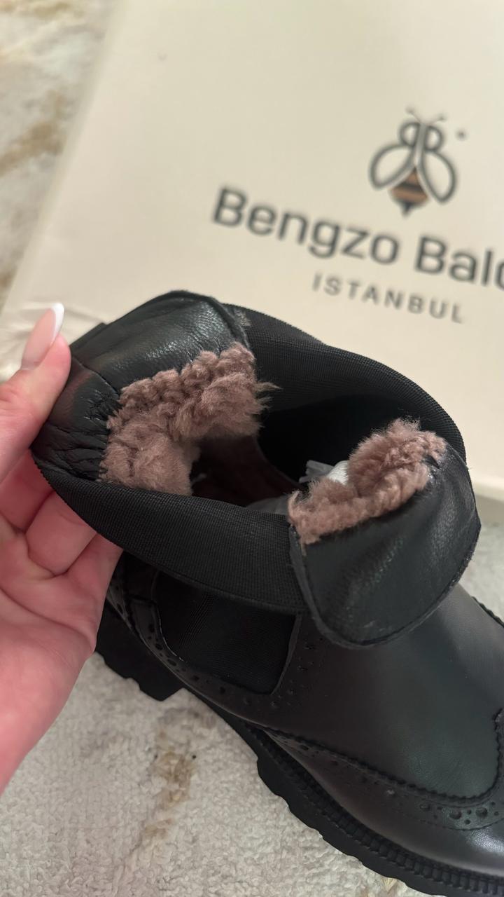 Черные зимние Сапоги от Bengzo Baldini