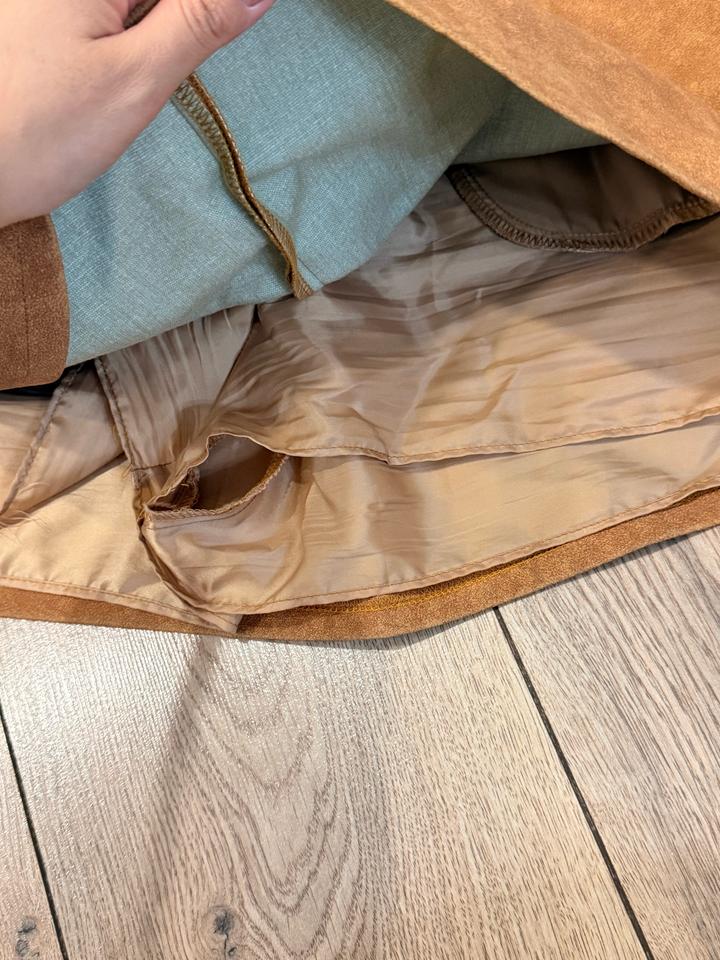Коричневая юбка мини Auver Fit (премиум Корея)