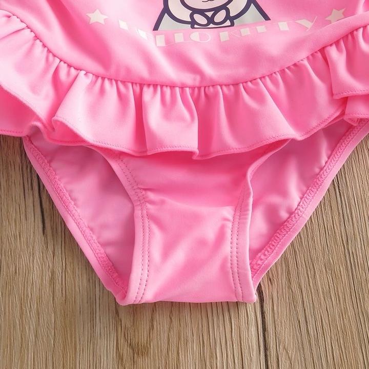 Розовый купальник для девочек