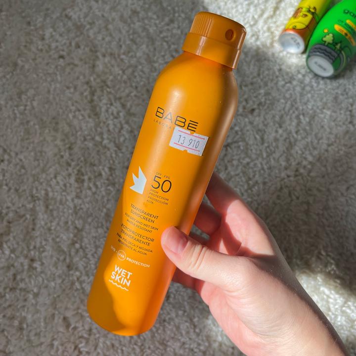 солнцезащитный спрей spf50 babe