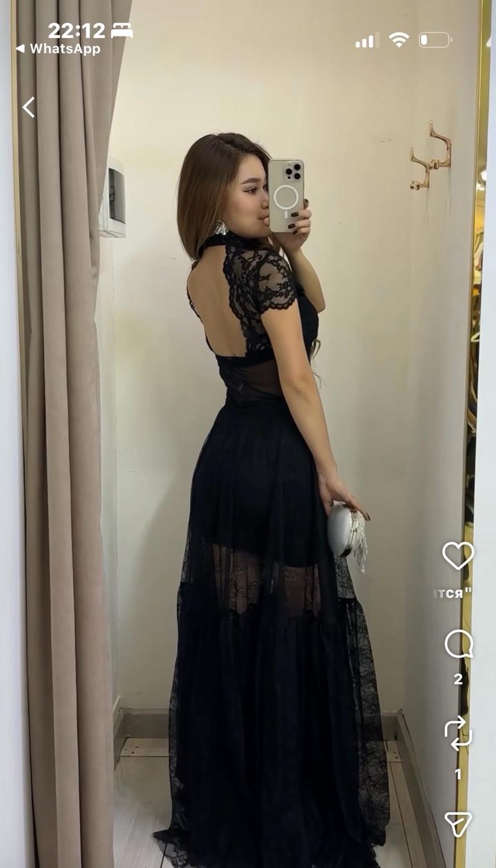 Длинная Гипюр юбка