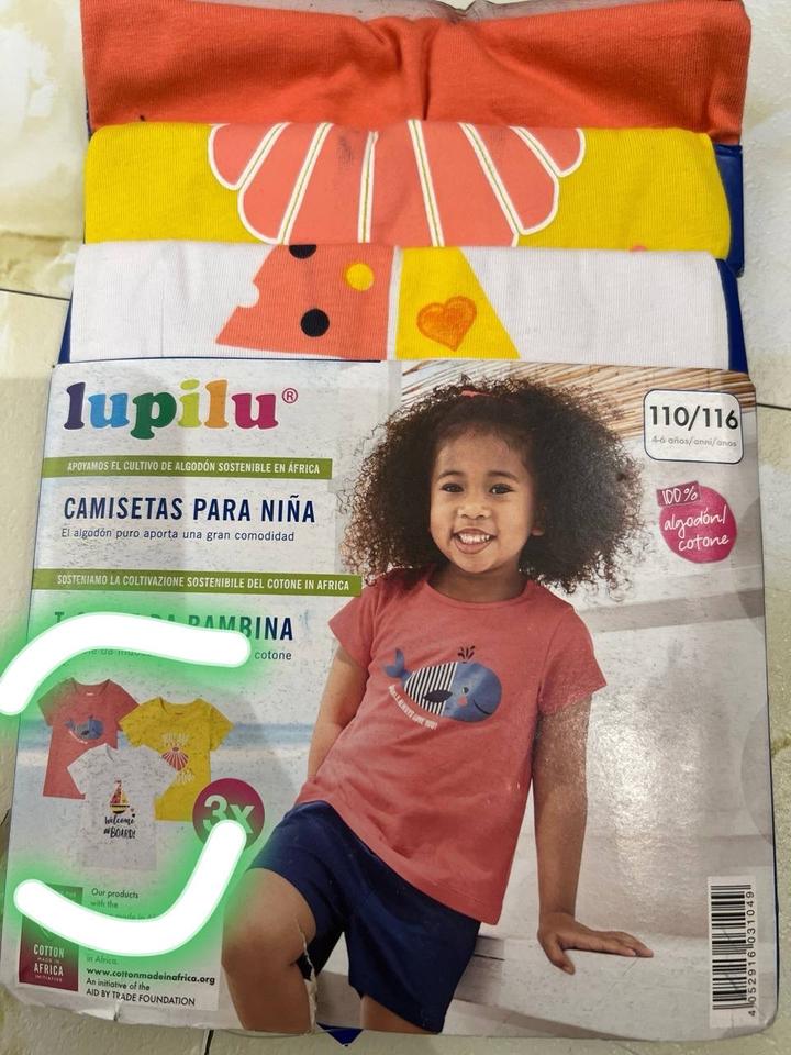 Футболка из 3шт для девочки 4-6лет