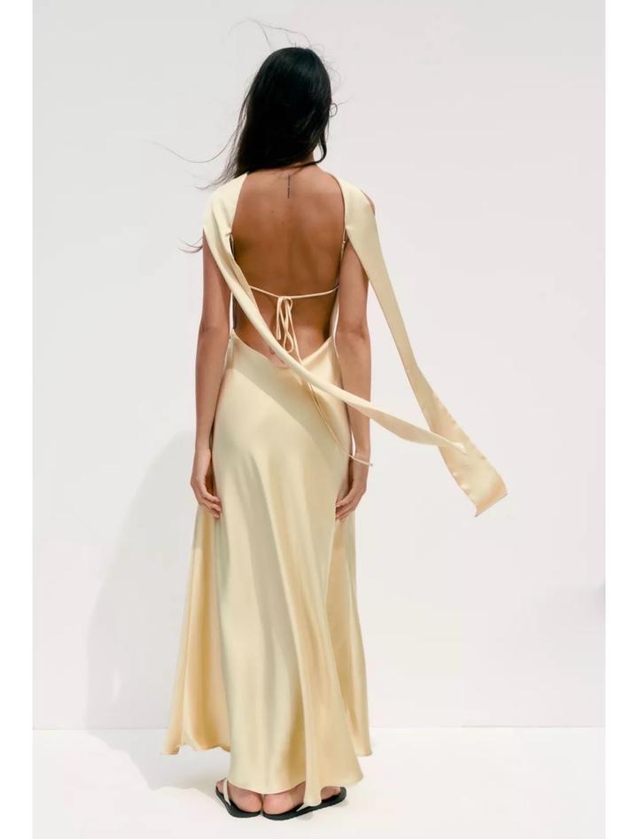 Платье атласное Zara