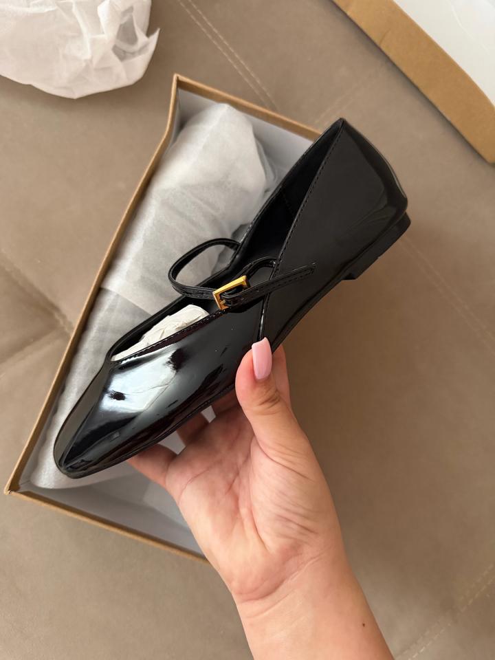 Балетки лакированные zara