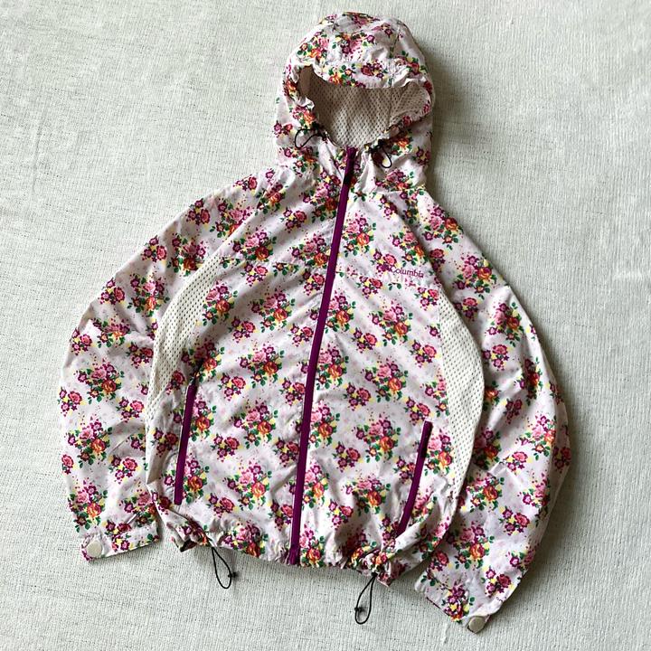 Columbia flower windbreaker