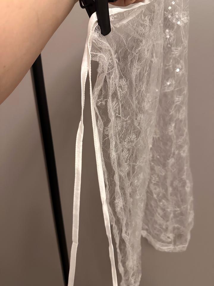 Повязка гипюр с пайетками