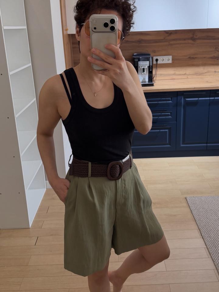 Шорты Zara с ремнем