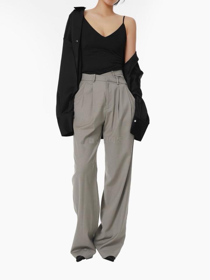 Серые брюки papermoon