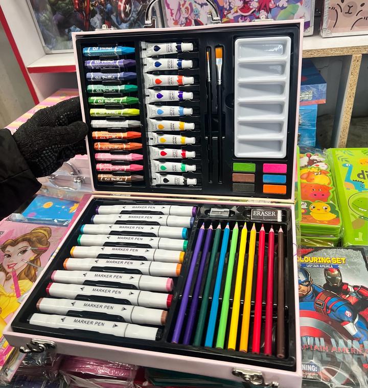 Набор для творчество розовый для живописи