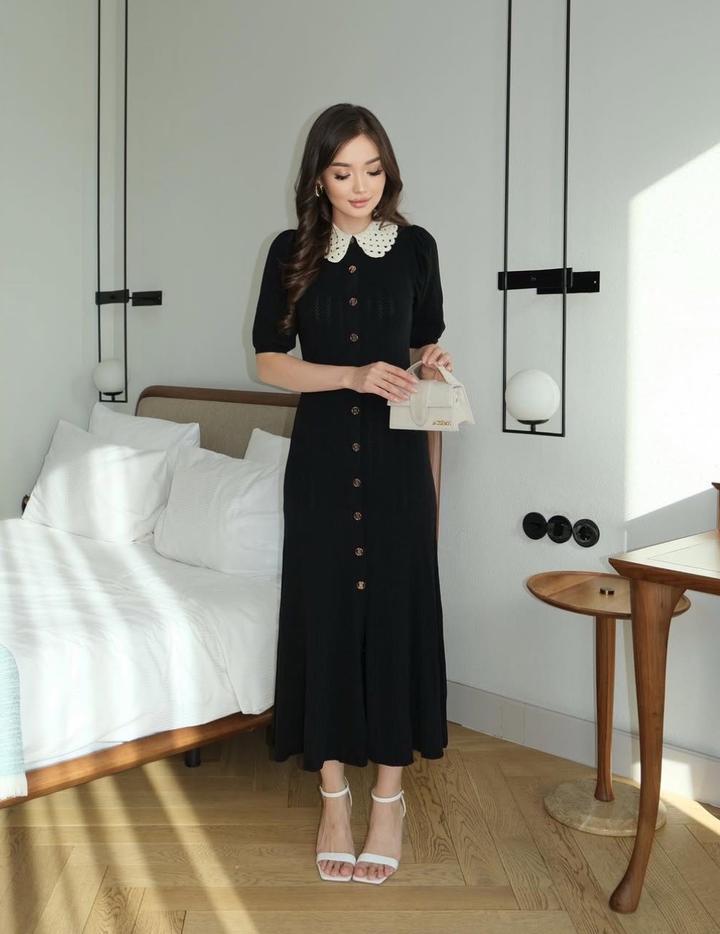 Черное платье Sandro