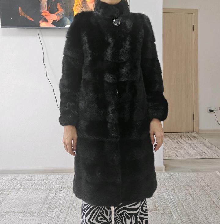 Натуральная норка черный бриллиант